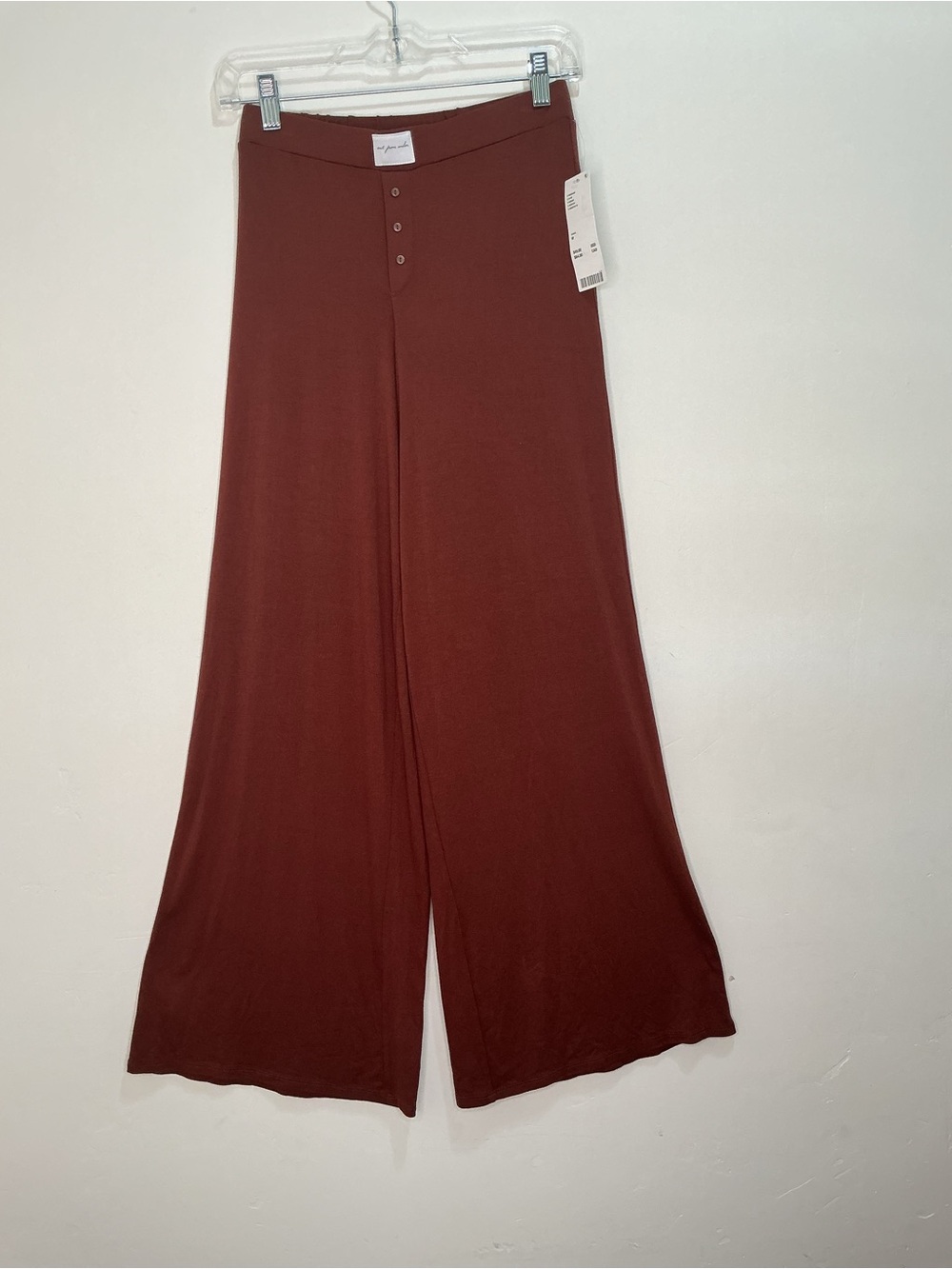 Urban Outfitters Out From Under loungewear Rust Brown Knit Pants Wide Leg M